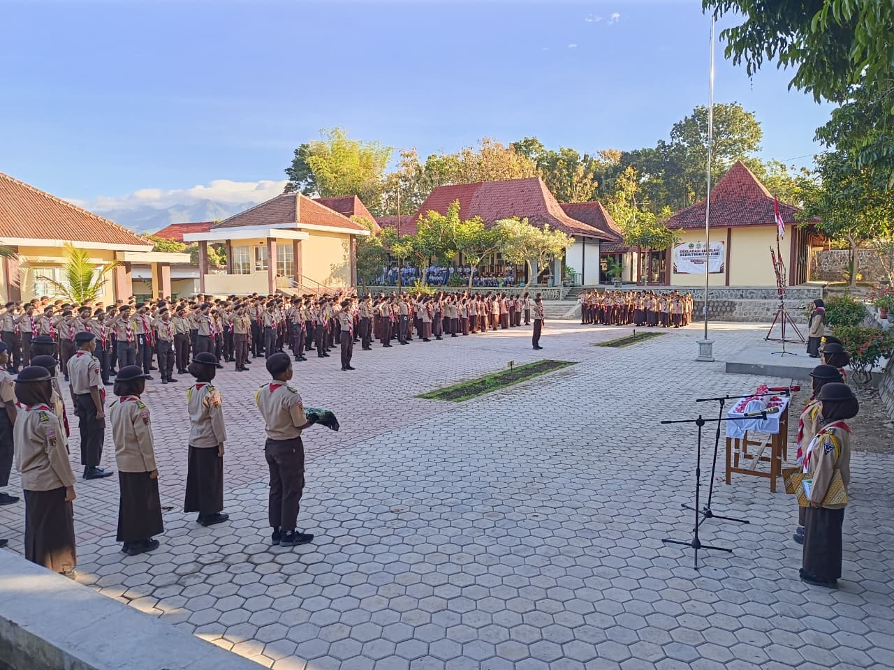 Pelaksanaan Penerimaan Tamu Ambalan Tahun 2026 (Ambalan Jenderal Sudirman dan Ambalan Raden Ajeng Kartini Gugus Depan SMK Negeri 1 Puhpelem)